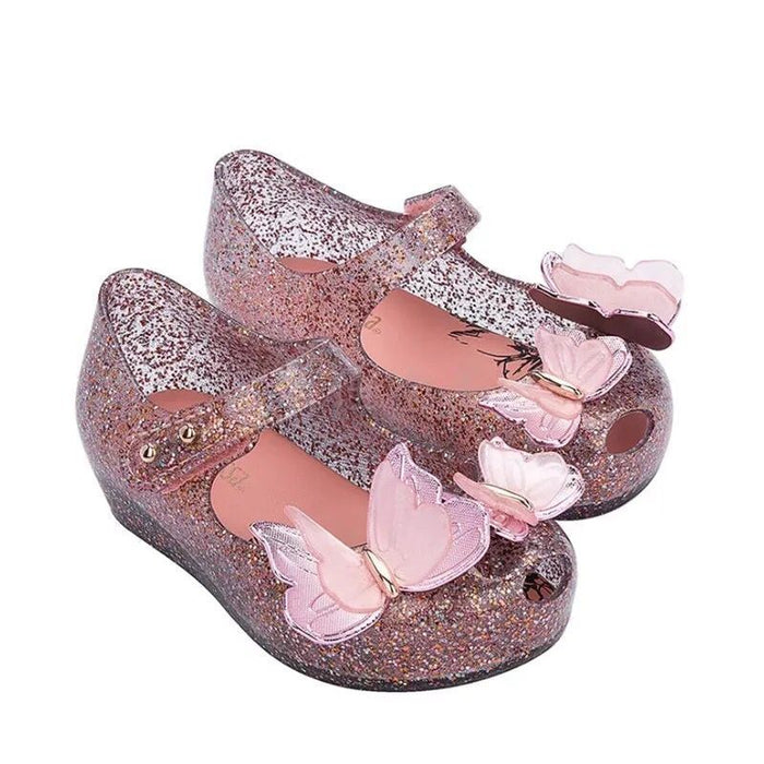 Wholesale Jelly Butterfly Kids Shoes Girls Fish Mouth Baby Sandals JDC-SD-NXQ001