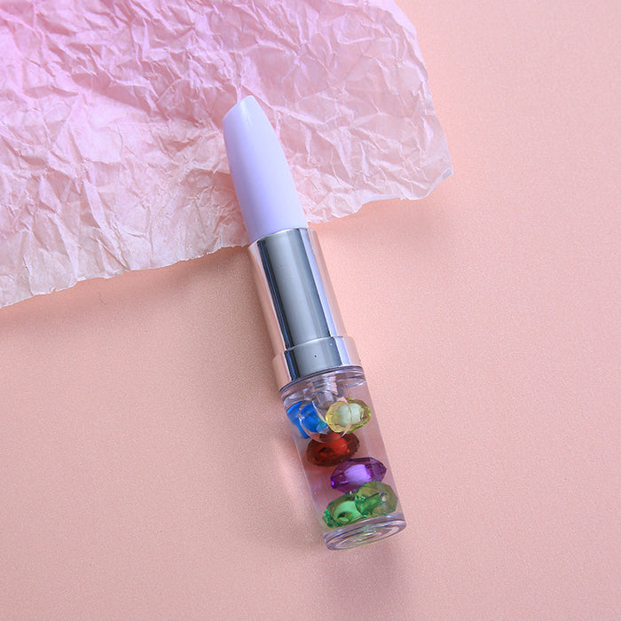 Pen de bolígrafo de plástico de forma de lápiz labial al por mayor JDC-BP-Gangs007