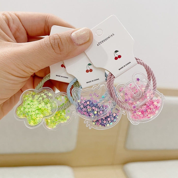 Jewelry WholesaleWholesale children color transparent flow sofa ring leather band JDC-HS-YiT001 Hair Scrunchies 亦桐 %variant_option1% %variant_option2% %variant_option3%  Factory Price JoyasDeChina Joyas De China