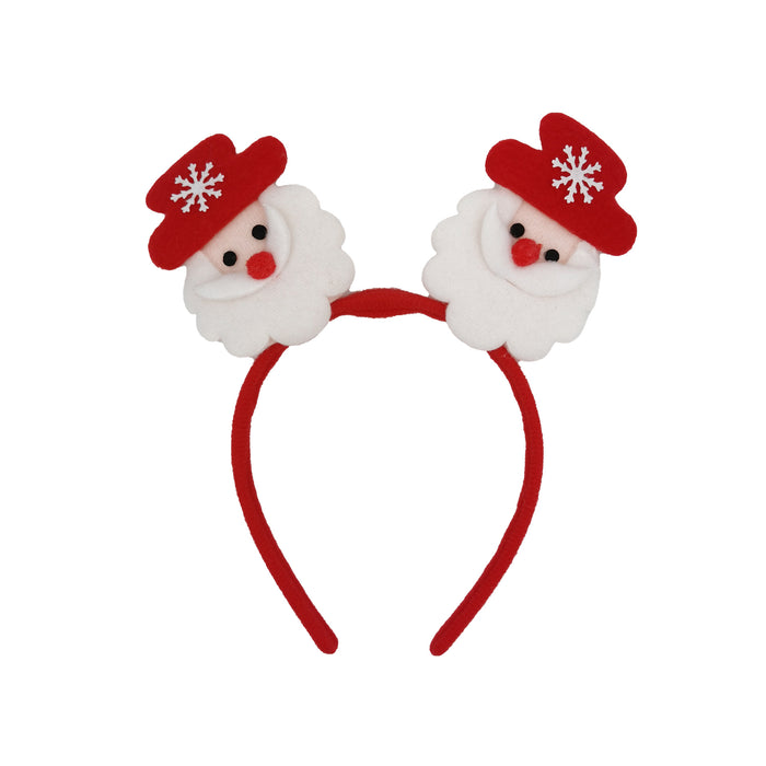 Wholesale Headband Fabric Christmas Snowman Santa MOQ≥2 JDC-HD-XinW007