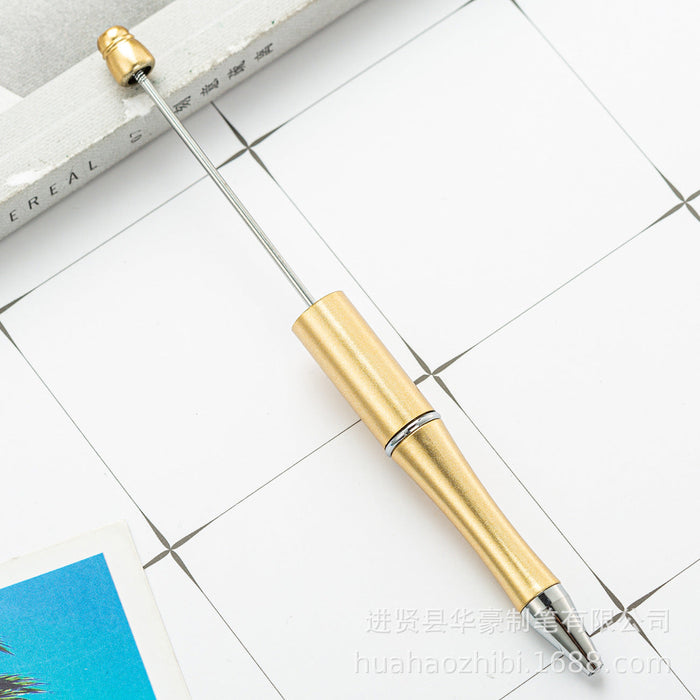 Wholesale beaded plastic ballpoint pen JDC-BP-Huah005