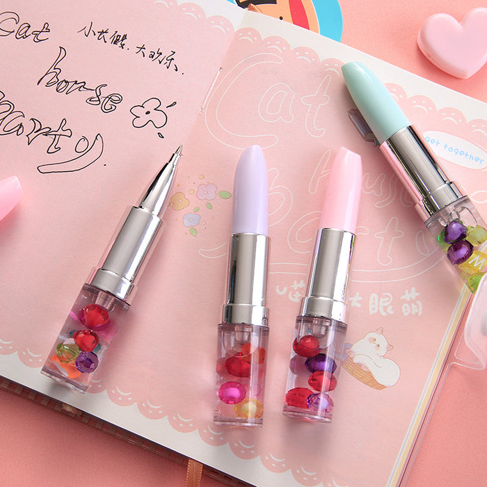 Wholesale Lipstick Shape Plastic Ballpoint Pen JDC-BP-Gangs007