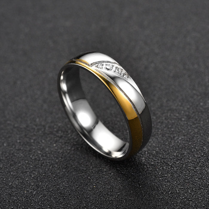 Wholesale Ring Stainless Steel Couple JDC-RS-DaiH002