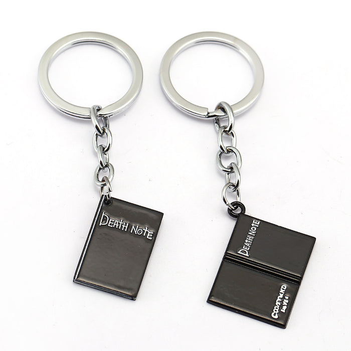 Wholesale Keychain Metal Black Notebook Model Pendant JDC-KC-DIJ005