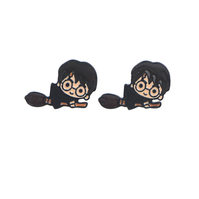 Wholesale Earrings Alloy Cartoon Character Stud Earrings JDC-ES-QingT001