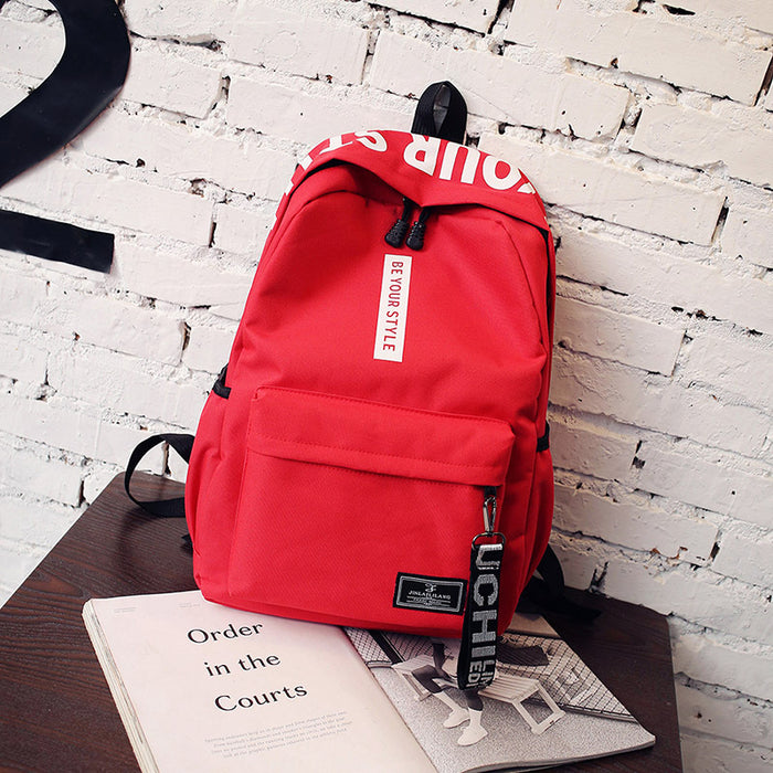 Wholesale Canvas Student Travel Backpack MOQ≥3 JDC-BP-Xuanku005