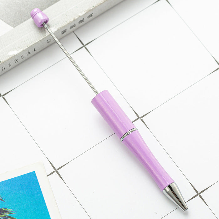 Wholesale beaded plastic ballpoint pen JDC-BP-Huah005