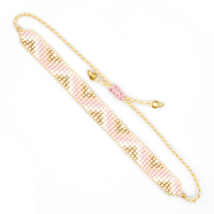 Wholesale Bracelet Rice Beads Bohemian Hand Woven Beads JDC-BT-GBH150