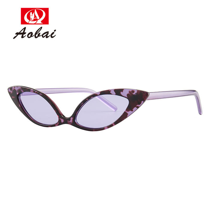 Wholesale Sunglasses PC Futuristic Cat Eye Small Frame JDC-SG-AoB008