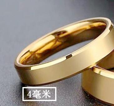Wholesale Rings Stainless Steel 18K Gold Glossy Couple JDC-RS-DingC026