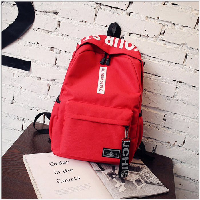 Wholesale Canvas Student Travel Backpack MOQ≥3 JDC-BP-Xuanku005