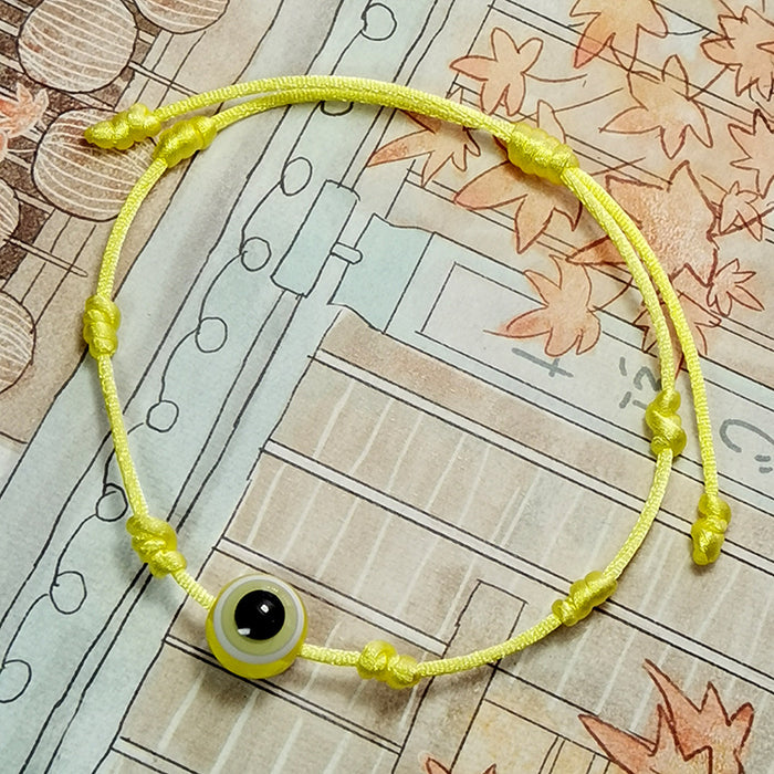 Wholesale Jewelry Woven Turkey Blue Eyes Red String Eye Bracelet Bracelet MOQ≥2 JDC-BT-HaoL010