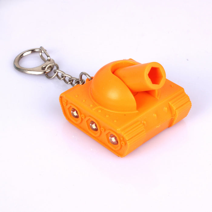 Wholesale Keychain Plastic LED Luminous Sounding Keychain MOQ≥5 JDC-KC-BaiS008