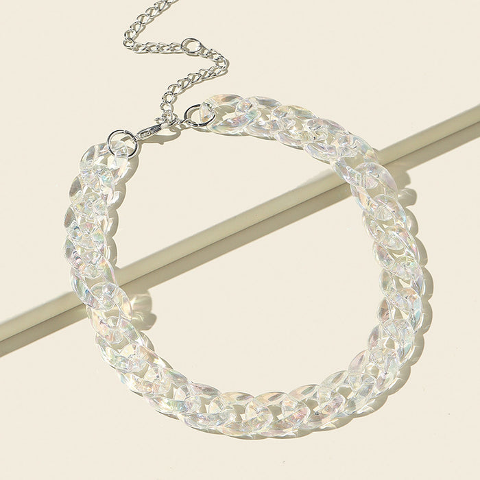 Wholesale Fashion Simple Chain Geometric Pendant Necklace MOQ≥2 JDC-NE-shanglu001