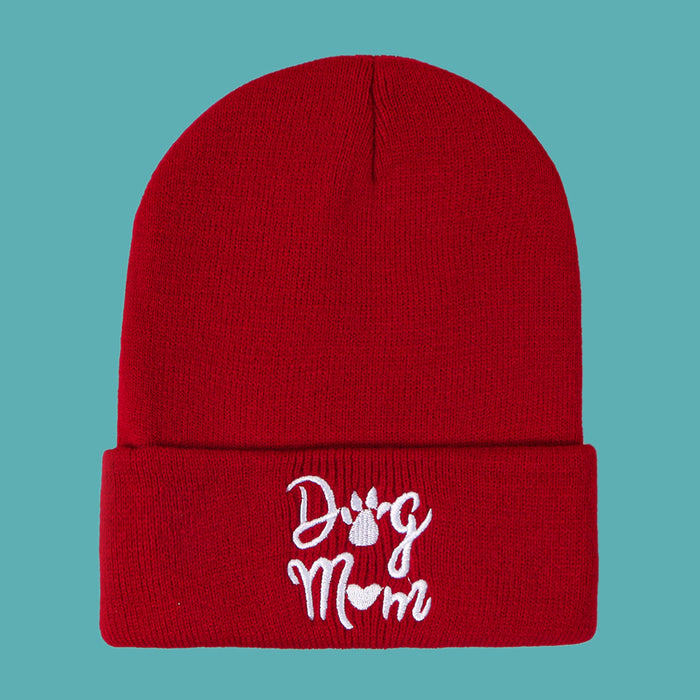 Wholesale Hat Wool Winter Outdoor Embroidery Letter Warm Knitted Hat MOQ≥2 JDC-FH-TangQ004