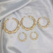 Jewelry WholesaleWholesale Punk Oversized Slub Gold Pattern Earrings JDC-ES-NJ001 Earrings 能匠 %variant_option1% %variant_option2% %variant_option3%  Factory Price JoyasDeChina Joyas De China