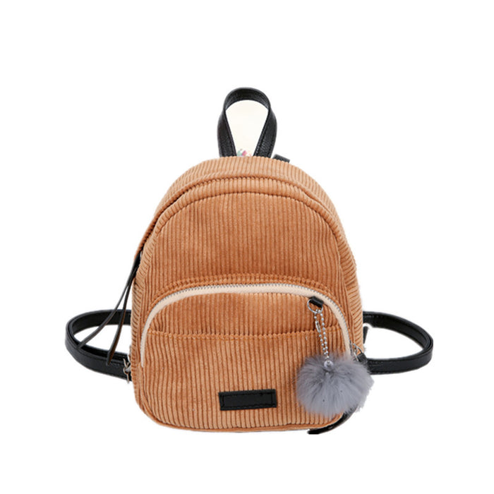 Wholesale Backpack Polyester Vintage Corduroy Solid Color JDC-BP-Danze001