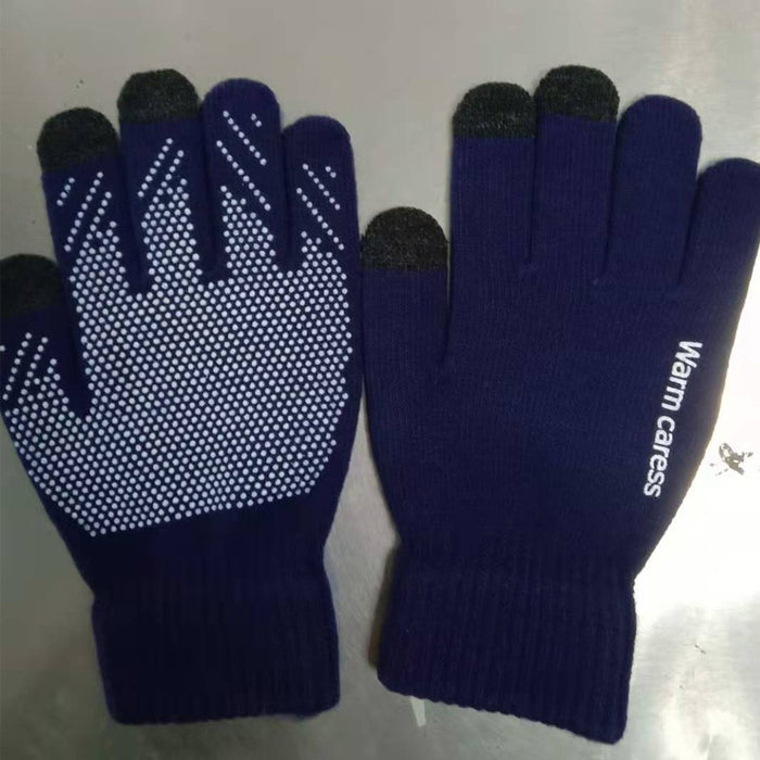 Wholesale Gloves Polyester Knitted Split Finger Non-slip Touch Screen JDC-GS-PS002