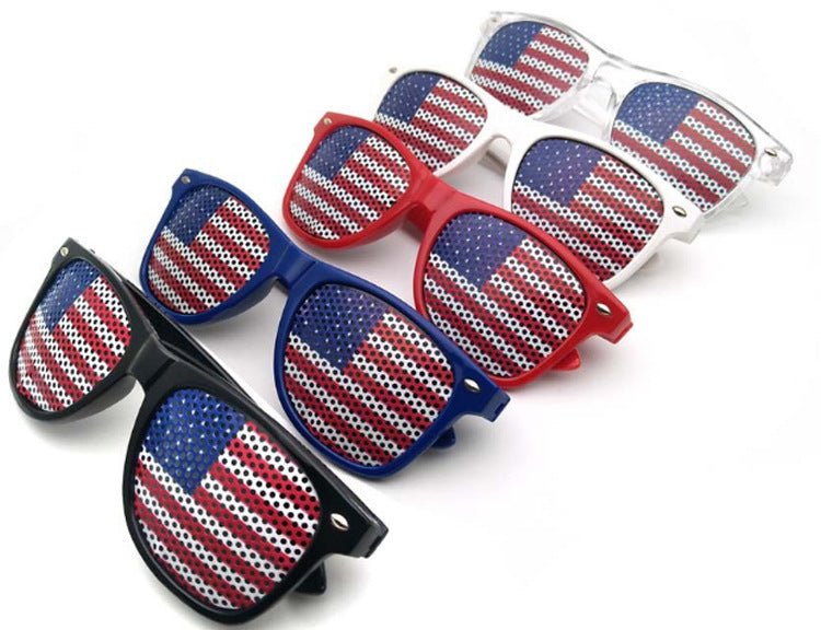 Landes de drapeau américain en gros Impression de lunettes de soleil personnalisées JDC-SG-ZHUOW006