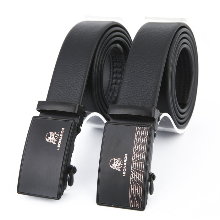 Wholesale PVC Leather Iron Buckle Men's Belt MOQ≥10 JDC-MB-SenB003