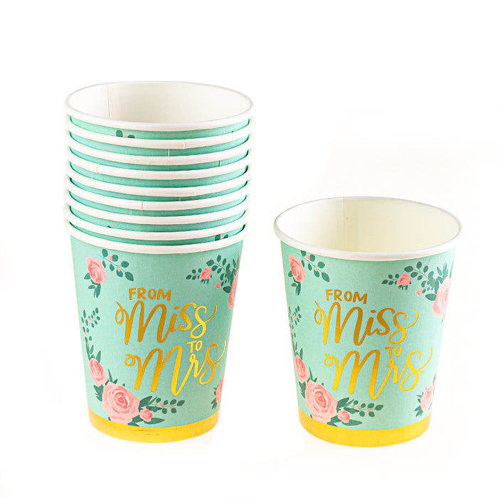 Wholesale Cup Disposable Paper Cup Birthday Party 250ml MOQ≥10 JDC-FC-HongQ001