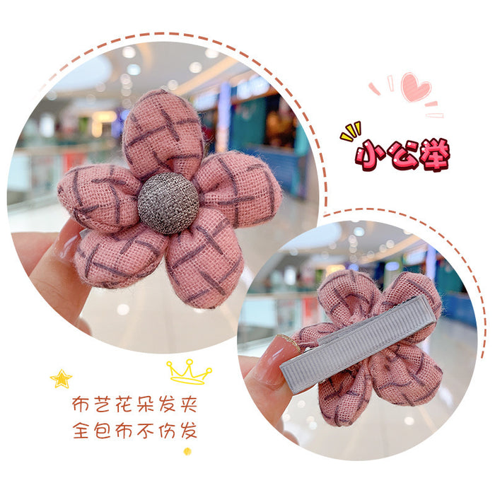 Wholesale Children's Flower Hairpin Bow Hairpin Set MOQ≥2 JDC-HS-LXi002