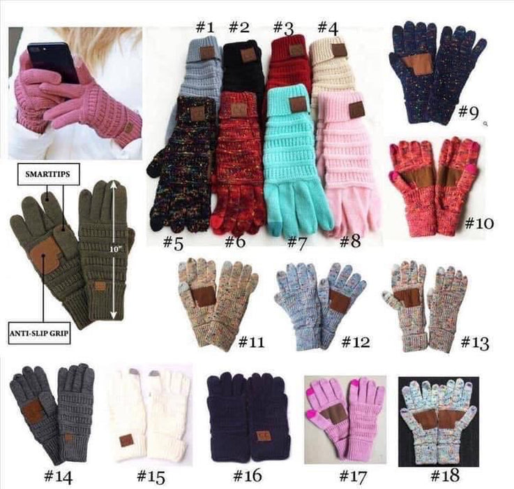 Wholesale Gloves Wool Winter Warm Knit Flip JDC-GS-GE002