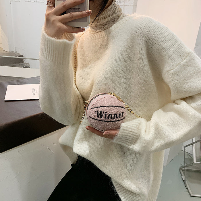 Jewelry WholesaleWholesale plush basketball messenger shoulder bag JDC-SD-WeiS003 Shoulder Bags 伟晟 %variant_option1% %variant_option2% %variant_option3%  Factory Price JoyasDeChina Joyas De China