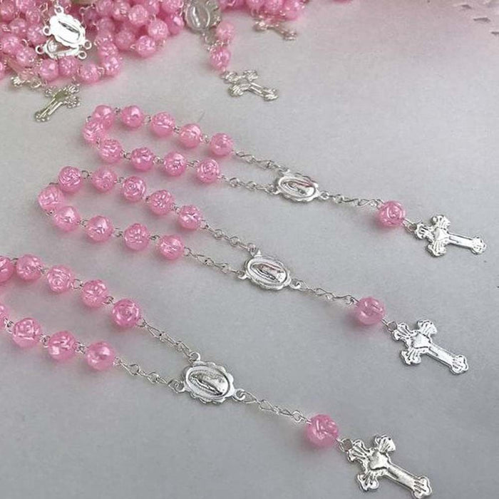 Wholesale Bracelet Alloy Baby Pink Milk White Rose Flower MOQ≥2 JDC-BT-ShanS003