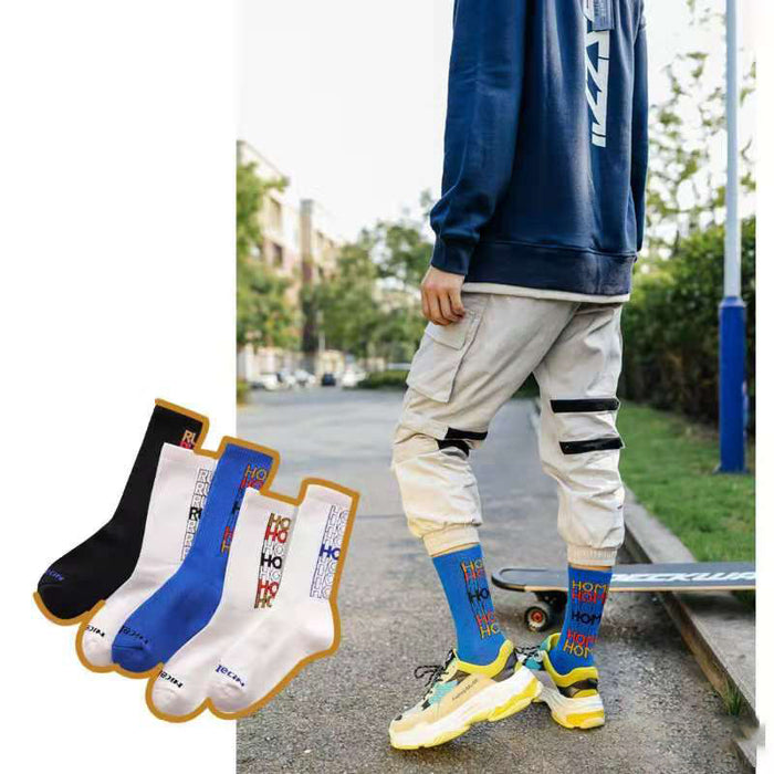 Wholesale Long Socks Men Long Comfortable Breathable Combed Cotton Socks JDC-SK-ZXian005