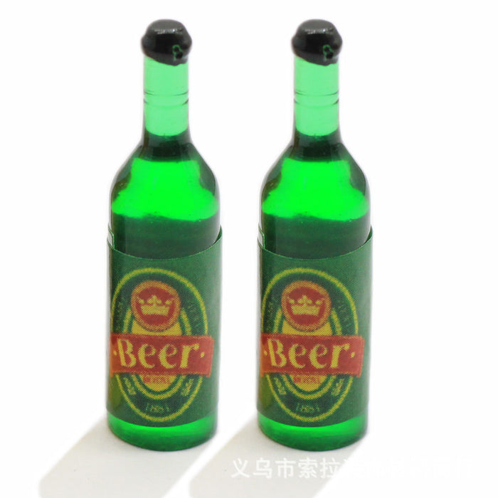 Wholesale Bulk Keychains Resin Imitation Bottle Wine Bottle DIY 10pcs JDC-KC-SuoL002