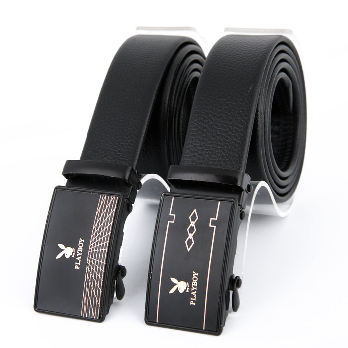 Wholesale PVC Leather Iron Buckle Men's Belt JDC-MB-SenB001