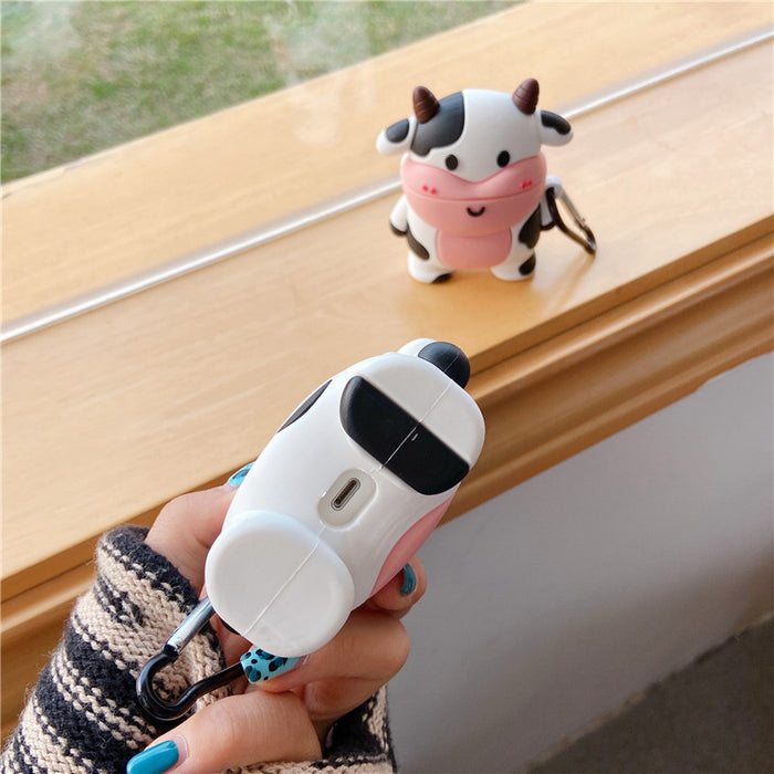 Wholesale Headphone Case Silicone Cute Cow Protective Cover JDC-EPC-YSD031