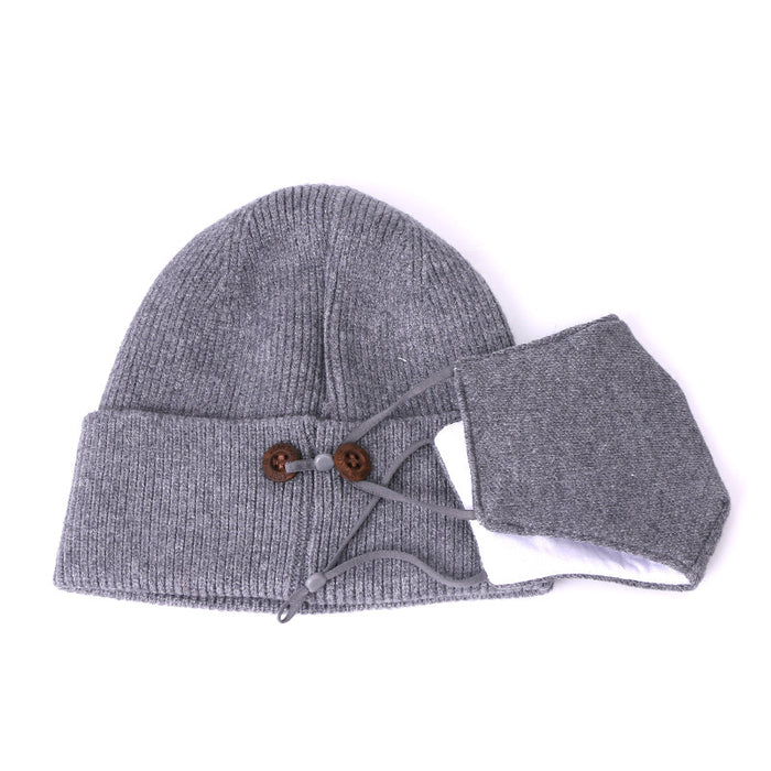 Wholesale Hat Knitted Hat Mask 2 Piece Set JDC-FH-Kaip002