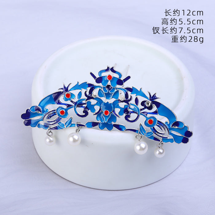 Wholesale Metal Cloisonne Hairpin JDC-HC-ZanNiang002