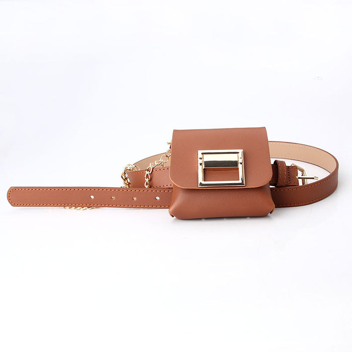 Wholesale Belt Gold Chain Small Bag Detachable JDC-WB-KuP009