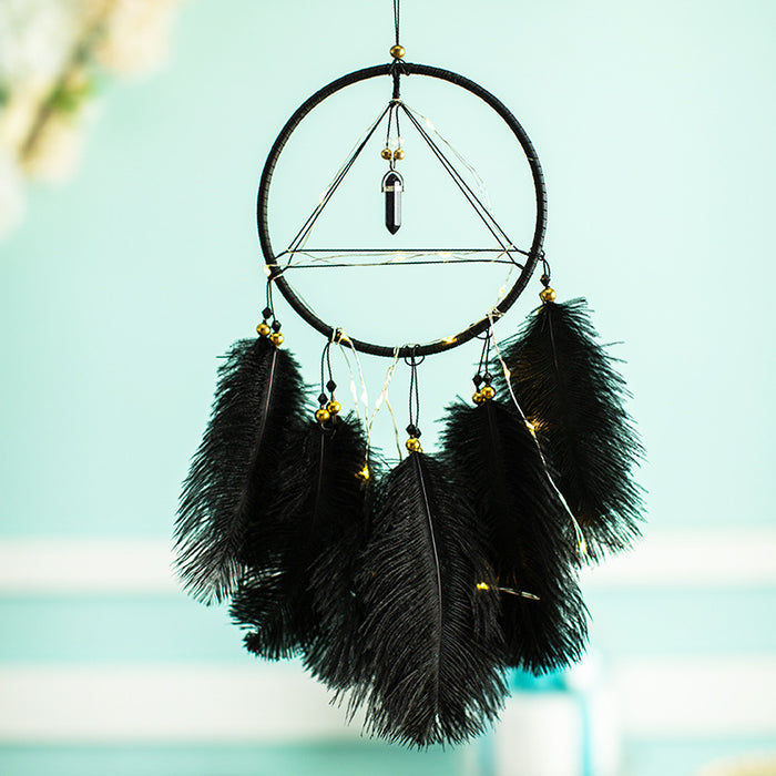 Wholesale Feather Dream Catcher Crystal Stone JDC-DC-MYing016