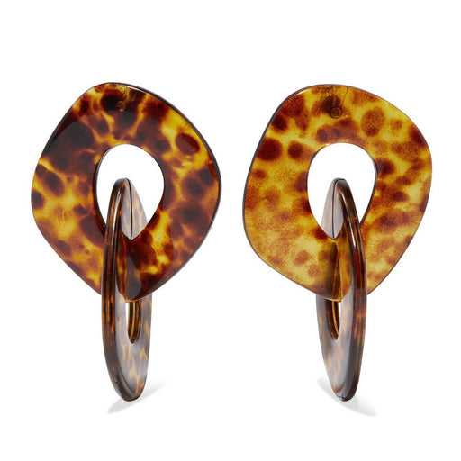 Jewelry WholesaleWholesale Acrylic Resin Leopard Print Alloy Earrings JDC-ES-XC344 Earrings 夏晨 %variant_option1% %variant_option2% %variant_option3%  Factory Price JoyasDeChina Joyas De China