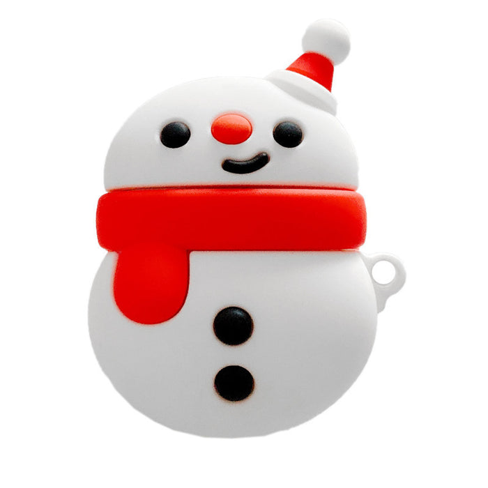 Wholesale Airpods1/2 Headphone Case Silicone Christmas Cute Snowman MOQ≥2 JDC-EPC-ATSR001