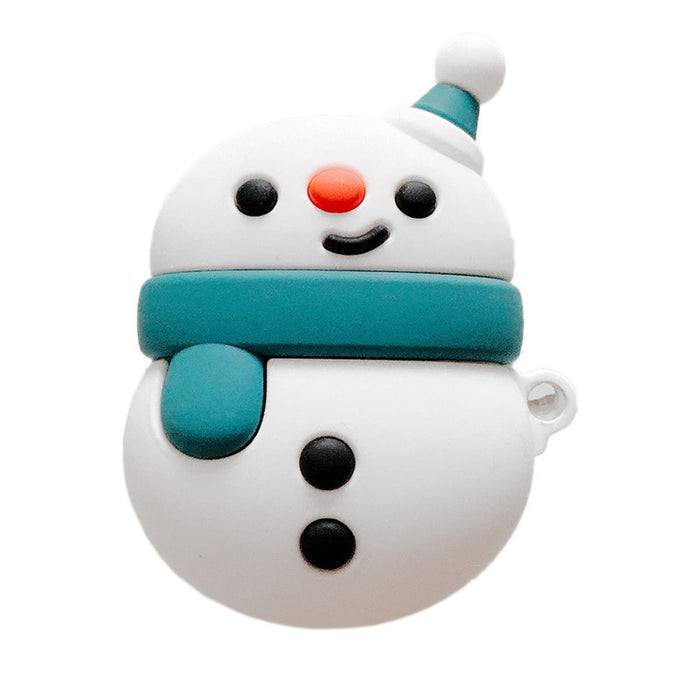 Wholesale Airpods1/2 Headphone Case Silicone Christmas Cute Snowman MOQ≥2 JDC-EPC-ATSR001