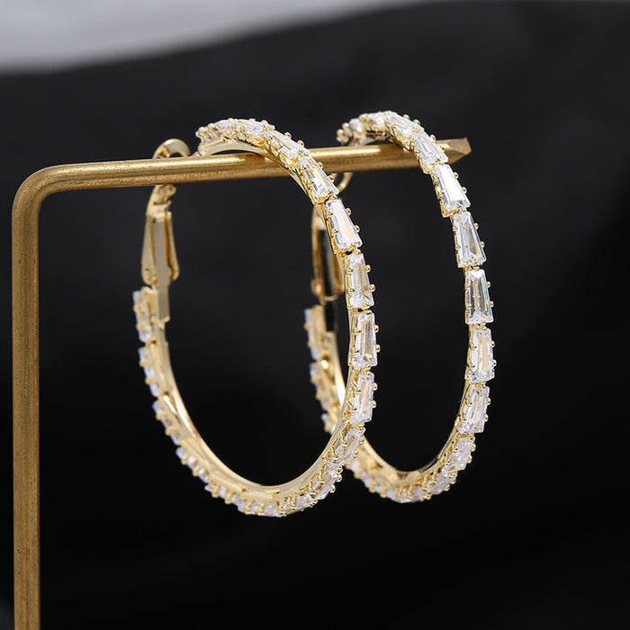 Wholesale earrings copper vintage circle MOQ≥3 JDC-ES-KaiQ040