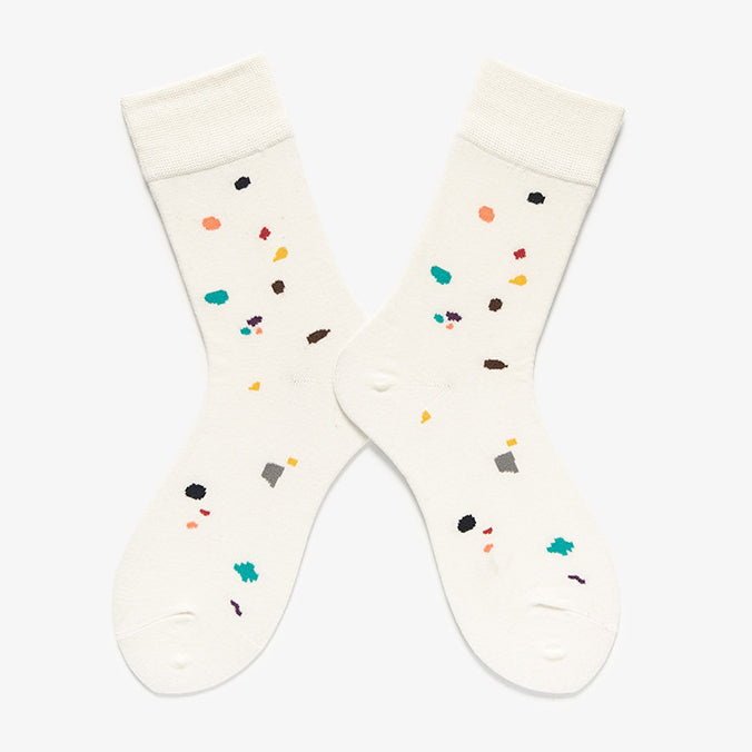 Wholesale Socks Cotton Irregular Color Dots JDC-SK-ZJGY001