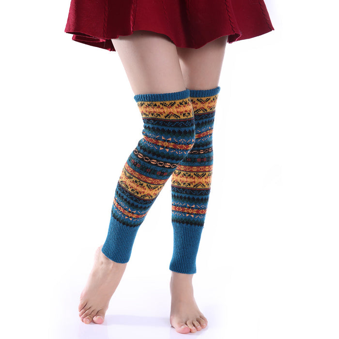 Wholesale Socks Acrylic Bohemian Camo Warm Leggings MOQ≥2 JDC-SK-Honghe001