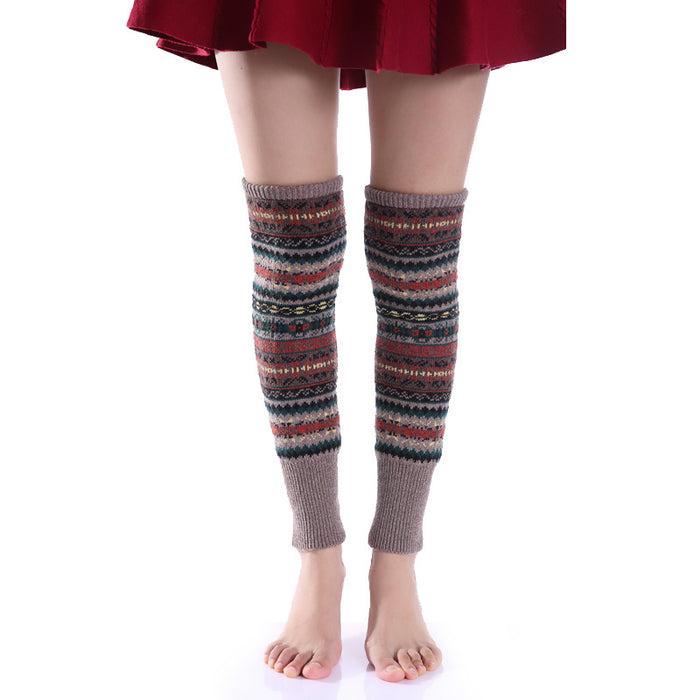 Wholesale Socks Acrylic Bohemian Camo Warm Leggings MOQ≥2 JDC-SK-Honghe001