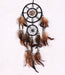 Jewelry WholesaleWholesale Shell Indian Feather ABS Circle Flocking Fabric Dreamcatcher MOQ≥2 JDC-DC-MengS022 Dreamcatcher 萌颂 %variant_option1% %variant_option2% %variant_option3%  Factory Price JoyasDeChina Joyas De China