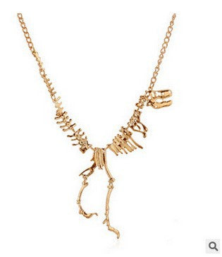 Wholesale Necklaces Alloy Exaggerated Dinosaur Skeleton JDC-NE-LanT006