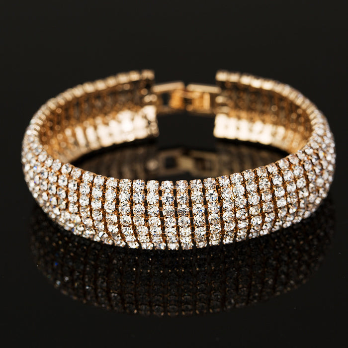 Jewelry WholesaleWholesale rhinestone crystal gold bracelet JDC-BT-ZHONGW004 Bracelet 众薇 %variant_option1% %variant_option2% %variant_option3%  Factory Price JoyasDeChina Joyas De China