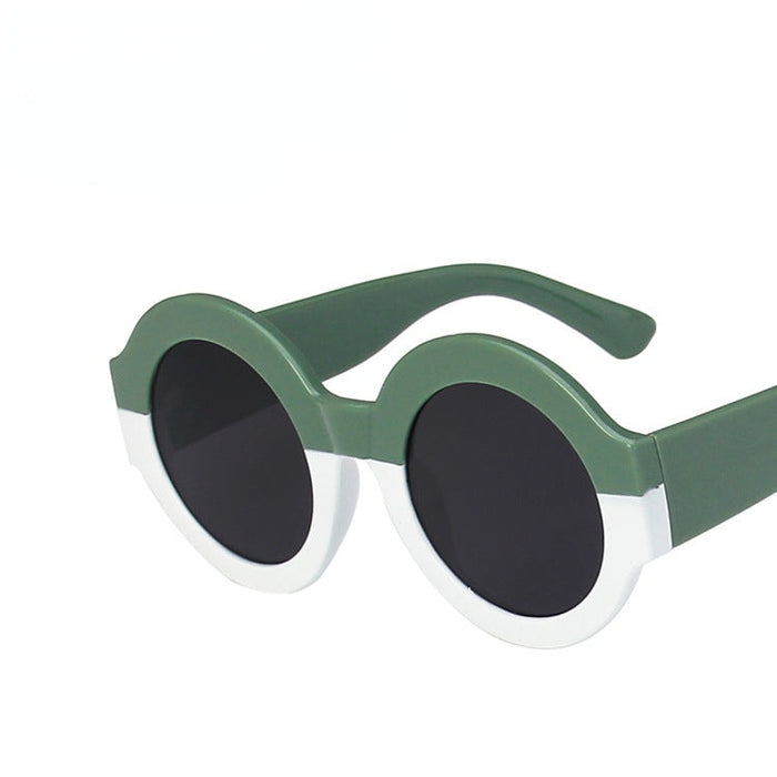 Jewelry WholesaleWholesale large frame round vintage color block sunglasses JDC-SG-KD141 Sun Glasses 珂盾 %variant_option1% %variant_option2% %variant_option3%  Factory Price JoyasDeChina Joyas De China