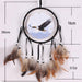 Jewelry WholesaleWholesale Indian Feather ABS Circle Wolf Totem Oil Painting Dreamcatcher MOQ≥2 JDC-DC-MengS017 Dreamcatcher 萌颂 %variant_option1% %variant_option2% %variant_option3%  Factory Price JoyasDeChina Joyas De China