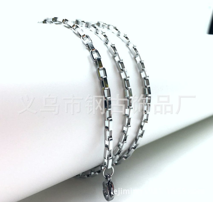 Wholesale Necklace Titanium steel Stainless steel chain MOQ≥2 JDC-NE-GangGu007